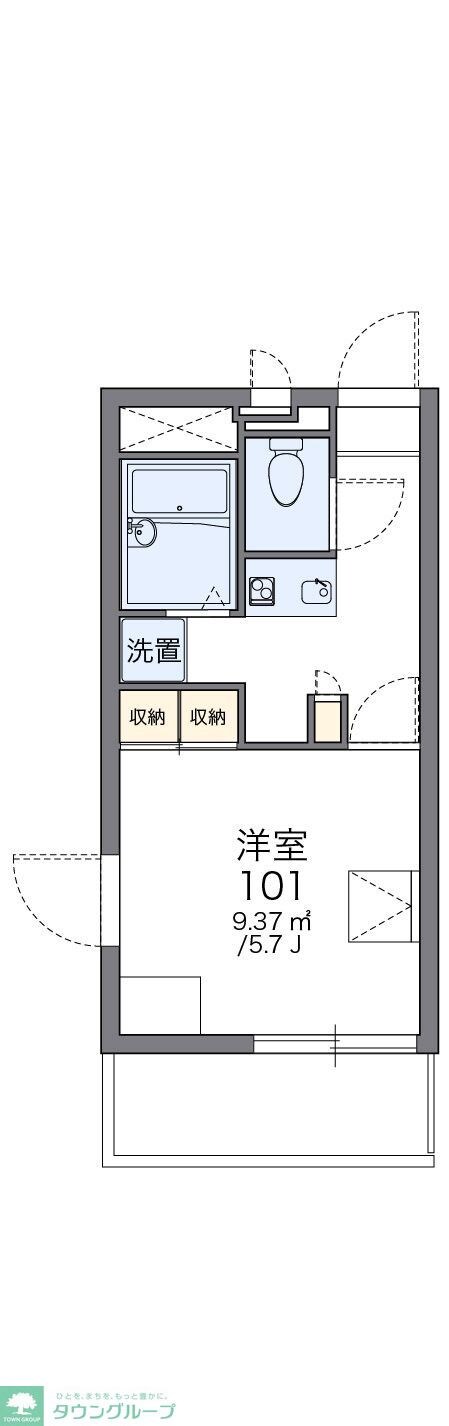 レオパレスサンボーンの物件間取画像