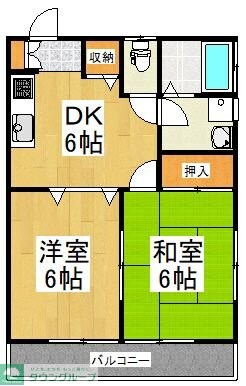 福島ハイツの物件間取画像