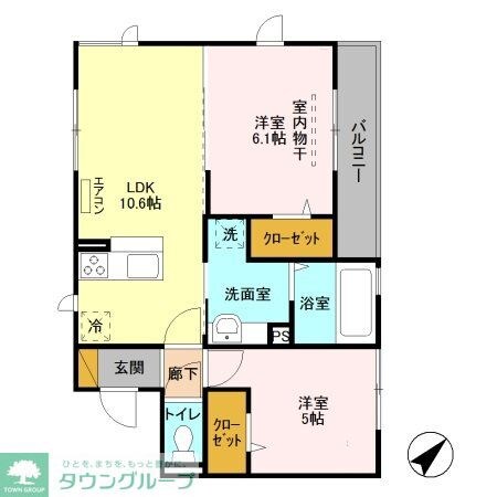 クレストヒルの物件間取画像