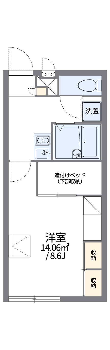 レオパレスフォレスト　浅羽野の物件間取画像