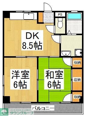 岡部マンションの物件間取画像