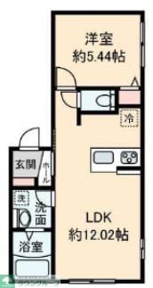 ふじみ野市大井2丁目アパートの物件間取画像