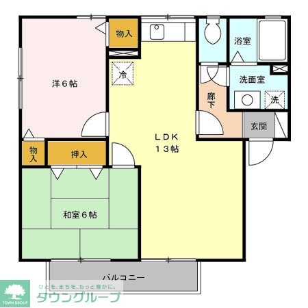 ヴィルヌーブ Ｃの物件間取画像