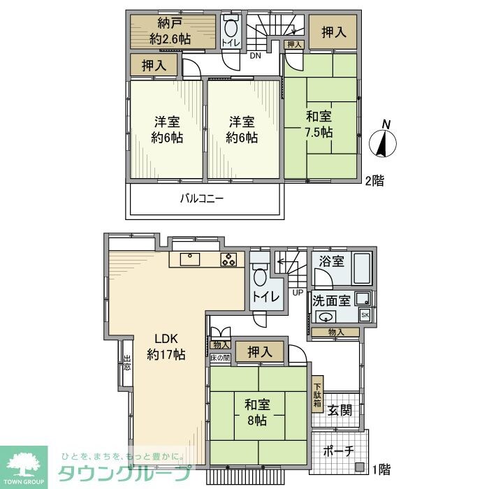 鶴瀬西戸建の物件間取画像