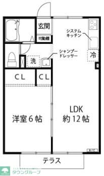 アドニス狭山の物件間取画像