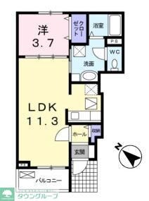 カルム・ＫIIの物件間取画像