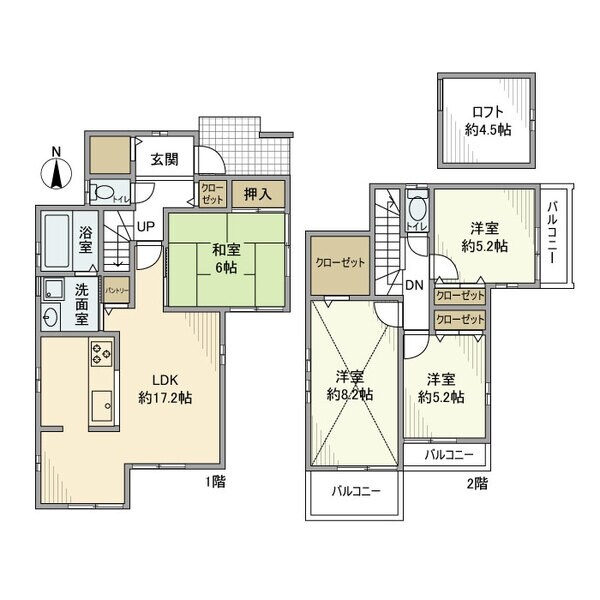 西大泉戸建の物件間取画像