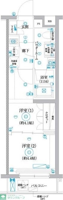 セジョリ鷺ノ宮IIの物件間取画像