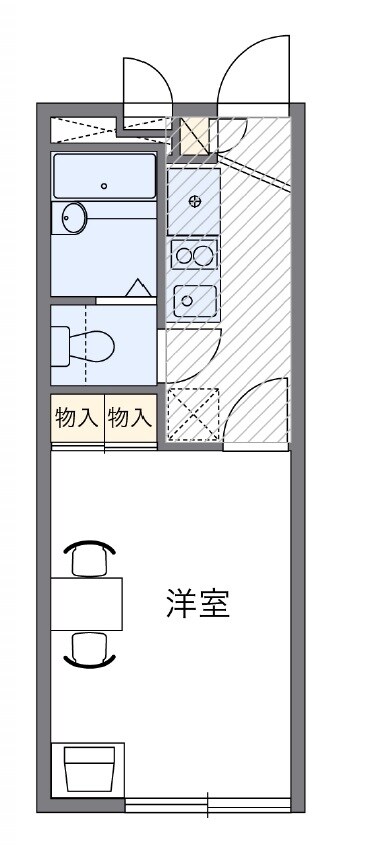 レオパレスＮＥＯ貫井町の物件間取画像