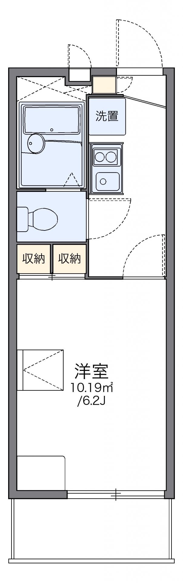 レオパレスラビドールIIIの物件間取画像