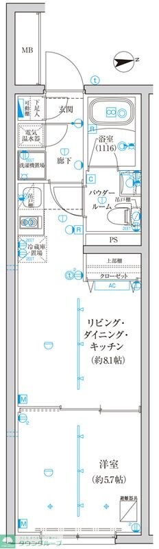 ＣＲＥＡＴＩＦ西池袋の物件間取画像