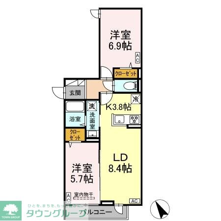 中台3丁目PJの物件間取画像