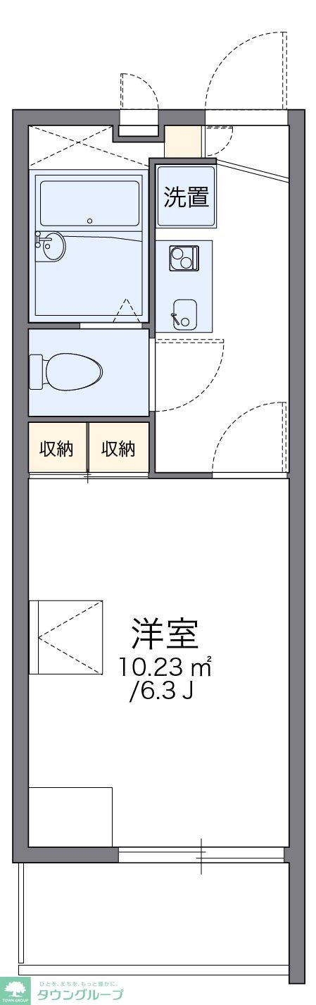 レオパレスグラティテュードの物件間取画像