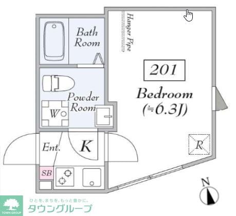 Bookmark東伏見の物件間取画像