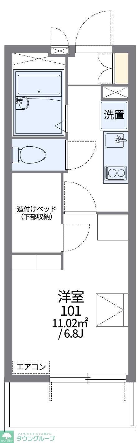 レオパレスＳＨＩＮＹの物件間取画像