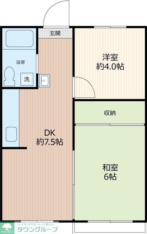 氷川台コーポの物件間取画像