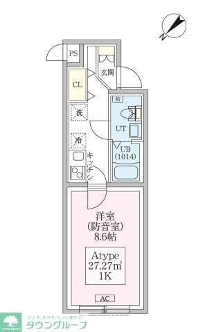 スカイラシクラス平和台の物件間取画像