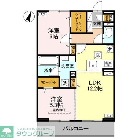 Koaひばりヶ丘の物件間取画像