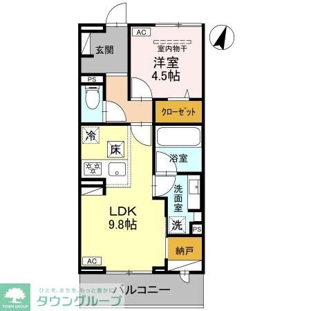 Koaひばりヶ丘の物件間取画像