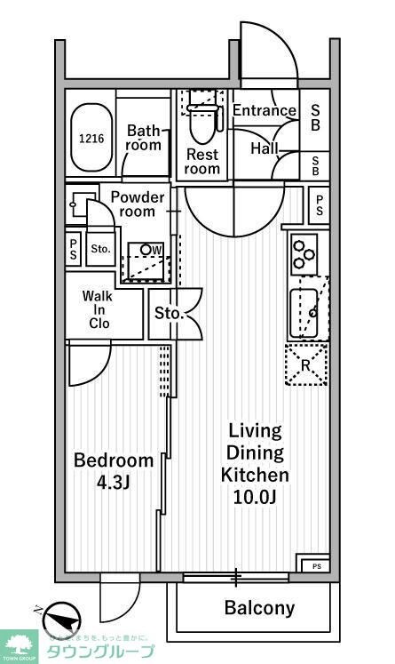 ｎｉｄｏ　ＭＯＴＯＨＡＳＵＮＵＭＡの物件間取画像
