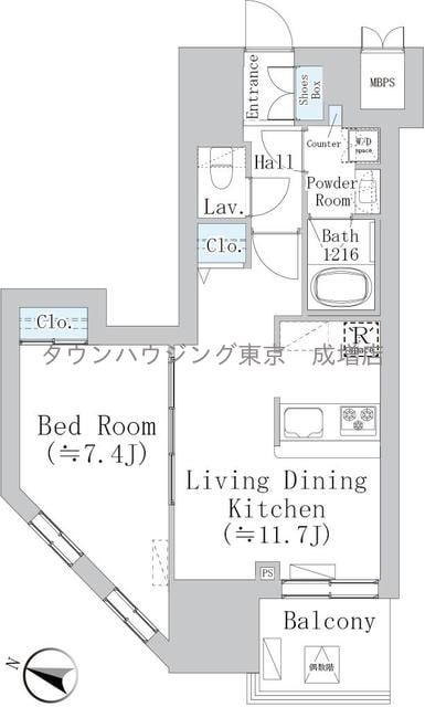 ウェスタ板橋仲宿の物件間取画像