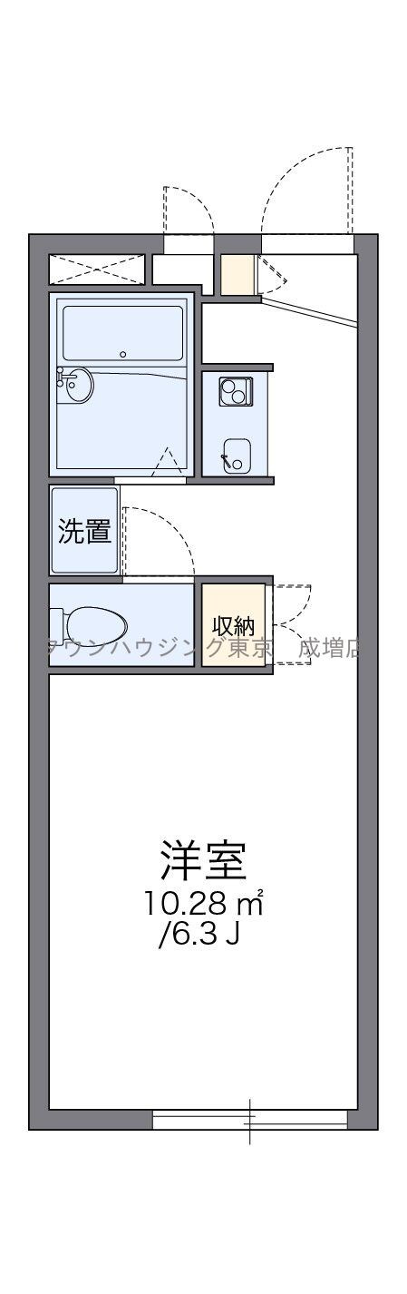 レオパレスサンパティークの物件間取画像