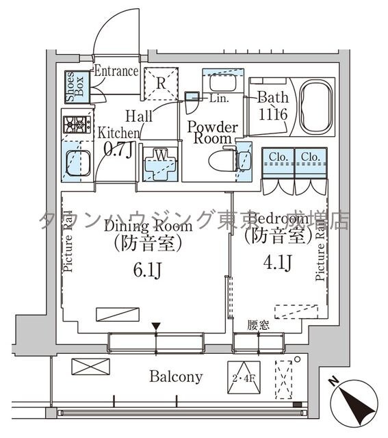 パークアクシス板橋ＭＵＳＥの物件間取画像