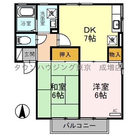 ソレイユ白子IIの物件間取画像