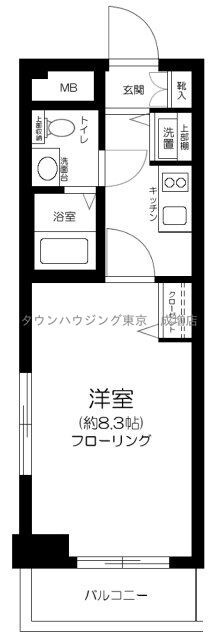 リガーレ新板橋の物件間取画像