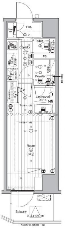 PREMIUM CUBE 池袋要町の物件間取画像