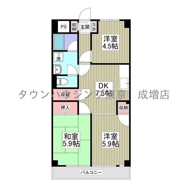 インペリアル本丸の物件間取画像