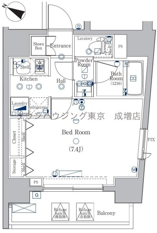 グラントゥルース大山西町の物件間取画像