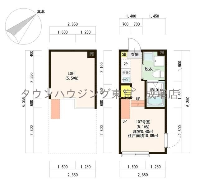 ハーモニーテラス三園IVの物件間取画像