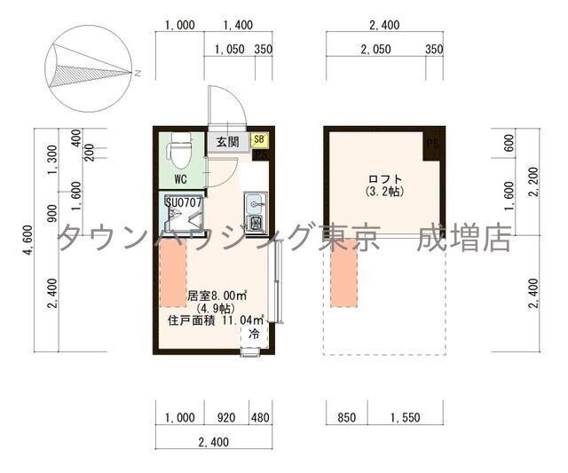 フェリス・セラフィーヌ壱番館の物件間取画像