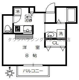 プランタン満咲の物件間取画像