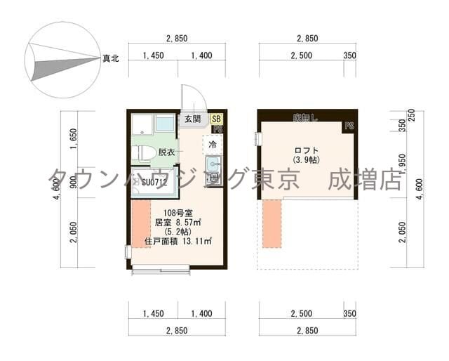 ハーモニーテラスときわの物件間取画像