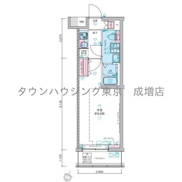 GENOVIA板橋本町IIIskygardenの物件間取画像