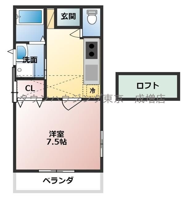 サニースポットＣの物件間取画像