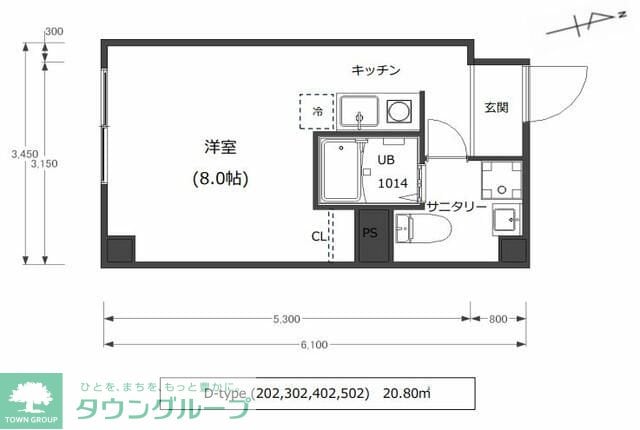 ウィズ高島平の物件間取画像