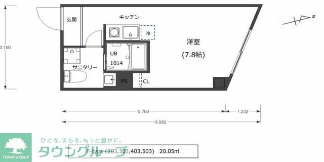 ウィズ高島平の物件間取画像