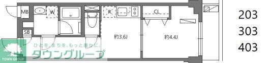 ワーフときわ台の物件間取画像