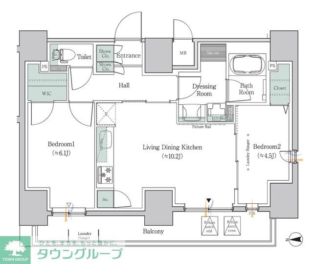 ワンルーフレジデンス板橋大山の物件間取画像