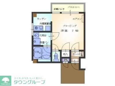 エクセリーヌ本町の物件間取画像