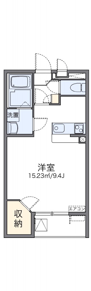 レオネクストレイルリンクの物件間取画像