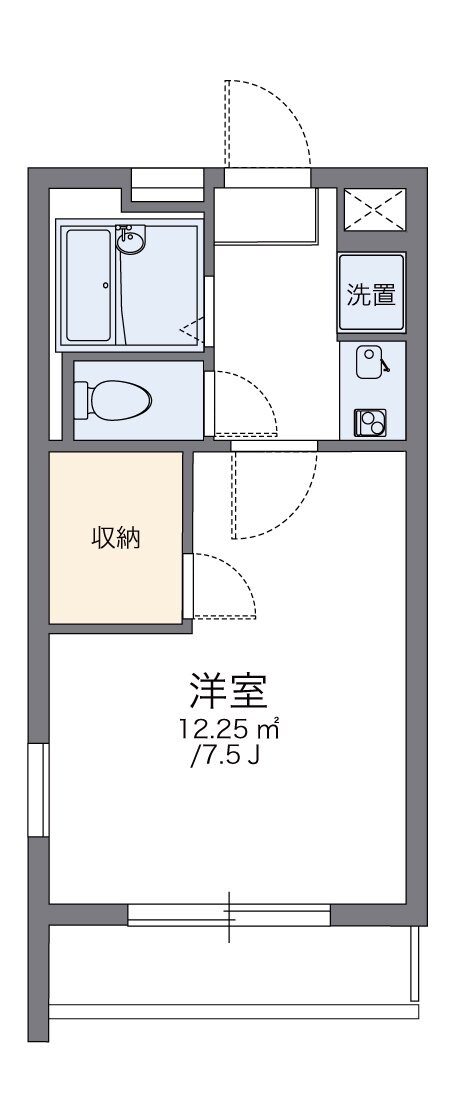 レオパレスＴＡＣＨＩＢＡＮＡの物件間取画像