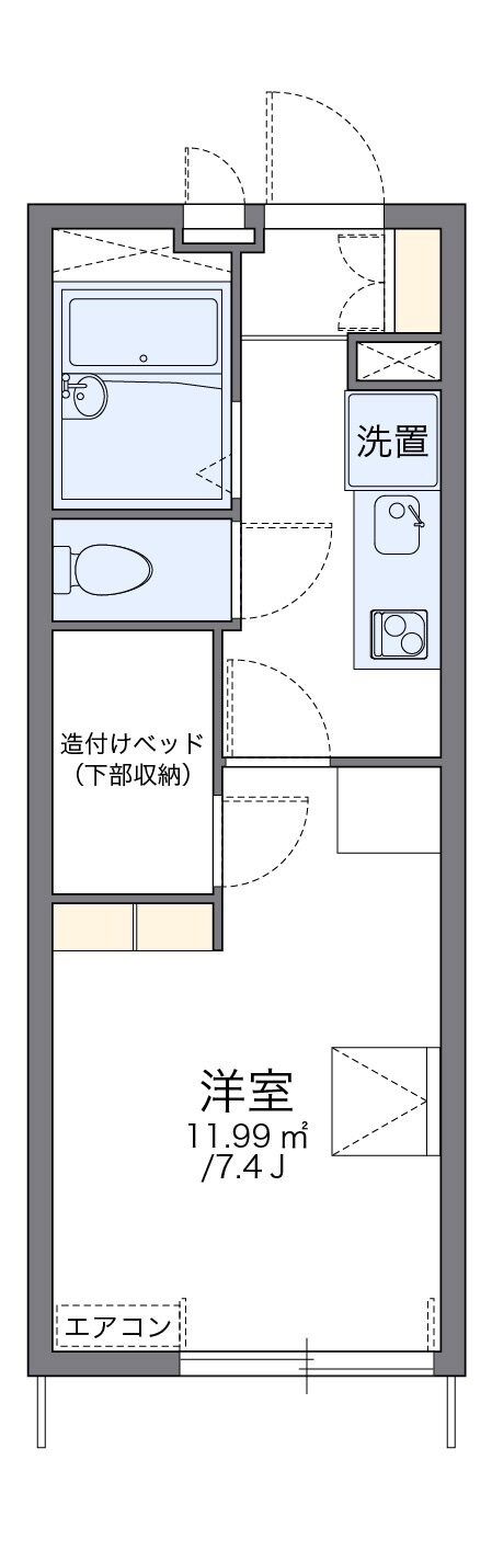 レオパレスルーナの物件間取画像