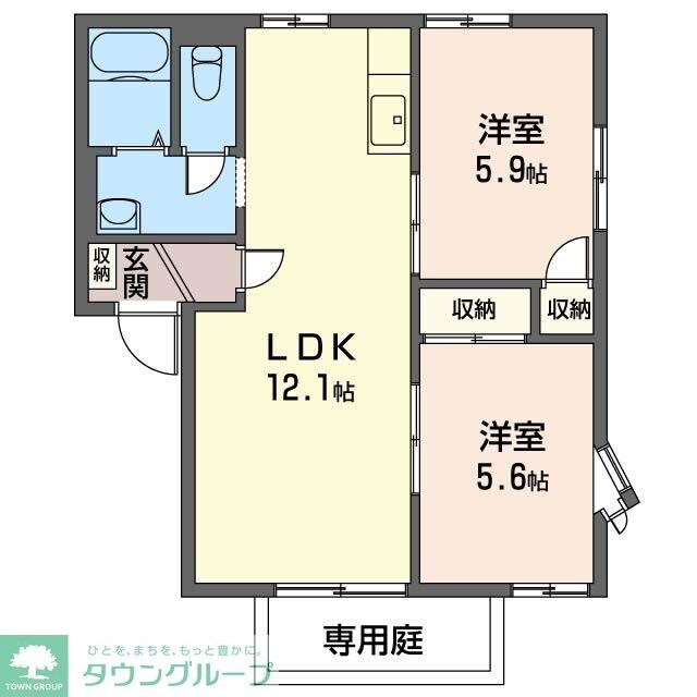 コットンバード　和泉　Ａの物件間取画像