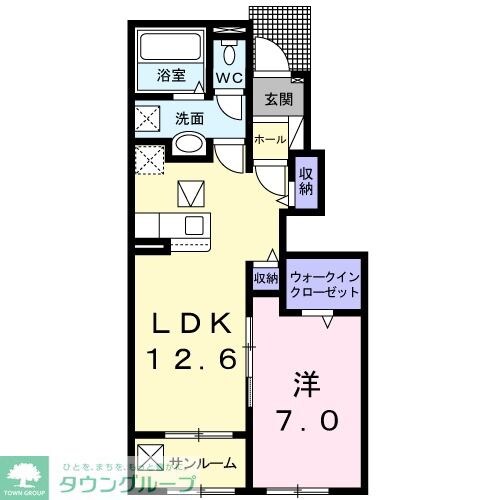 サン　スカイーＫの物件間取画像