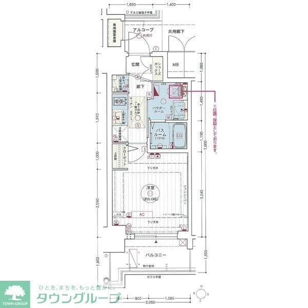 エステムコート名古屋新栄IIアリーナの物件間取画像