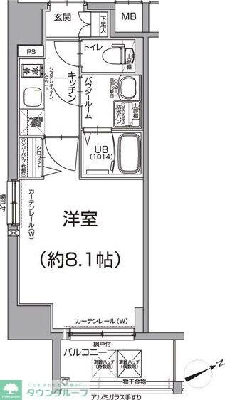 エスリード名古屋東別院の物件間取画像